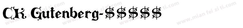 CK Gutenberg字体转换